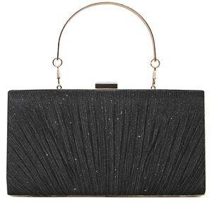 2117 Clutch Purses Bridal Wedding Formal Pleated Clutch Bag Sparkling